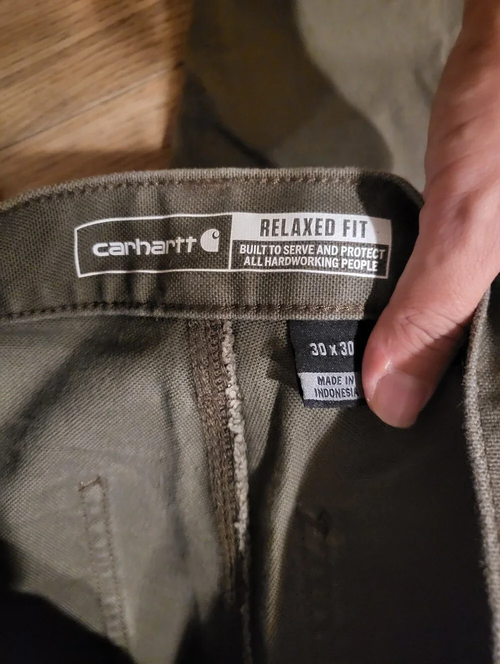 Carhartt Brown Carpenter Pant - Straight Leg Relaxed Fit